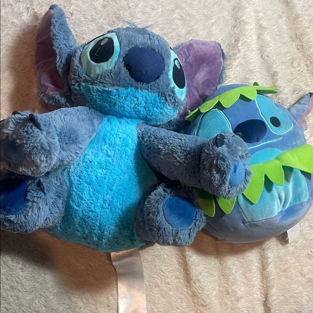 Disney Blue and Purple Stitch Plush Set